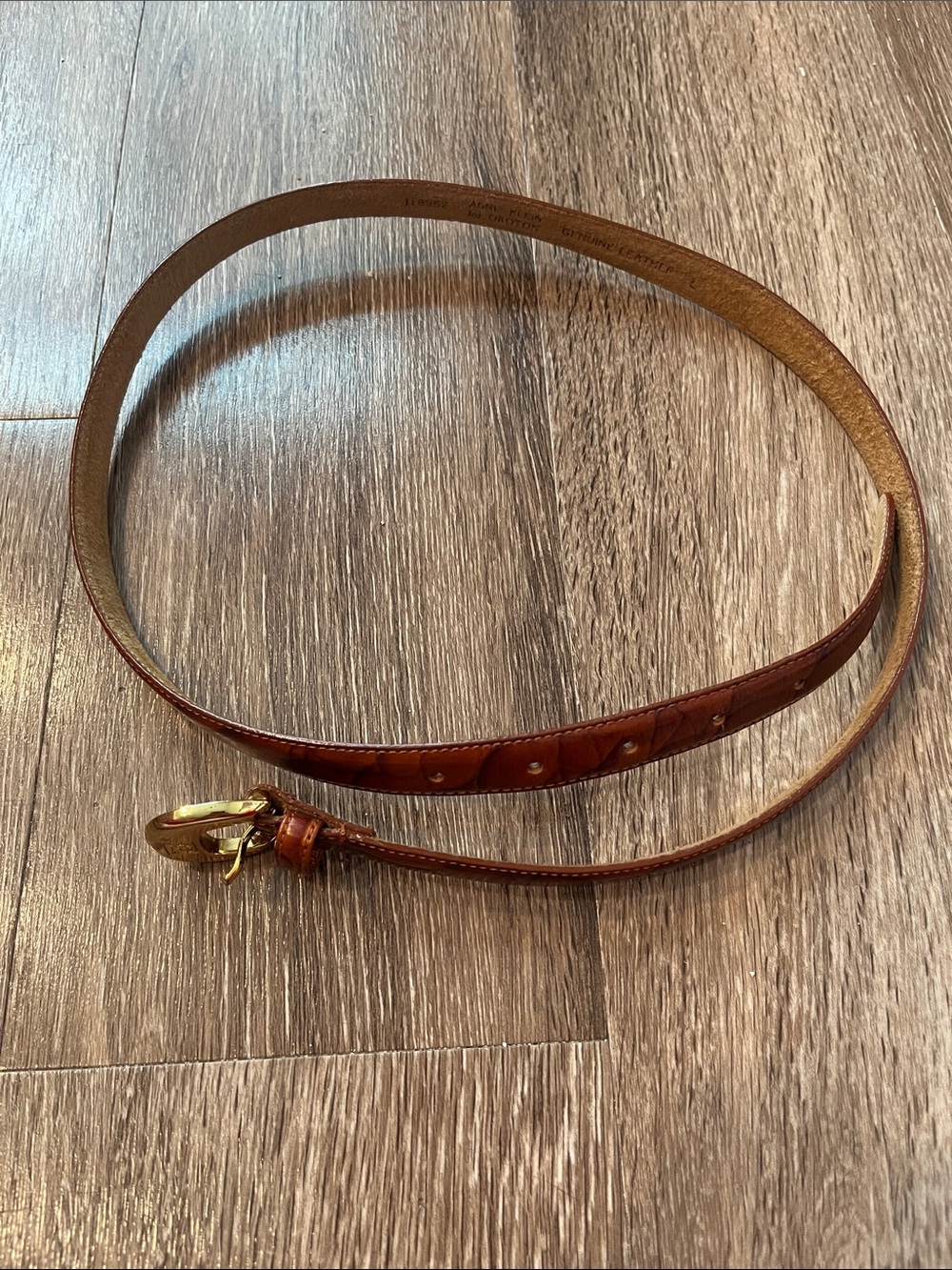 Anne Klein for Oroton Tan Leather belt